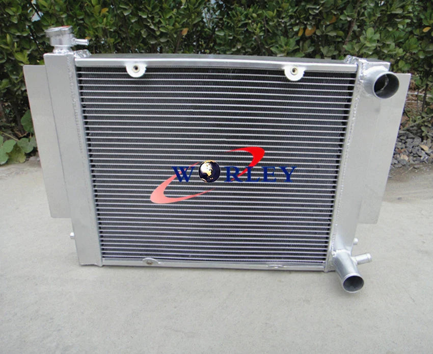 Aluminum Radiator + Fan for Mazda RX2 RX3 RX4 RX5 (1970-1978)