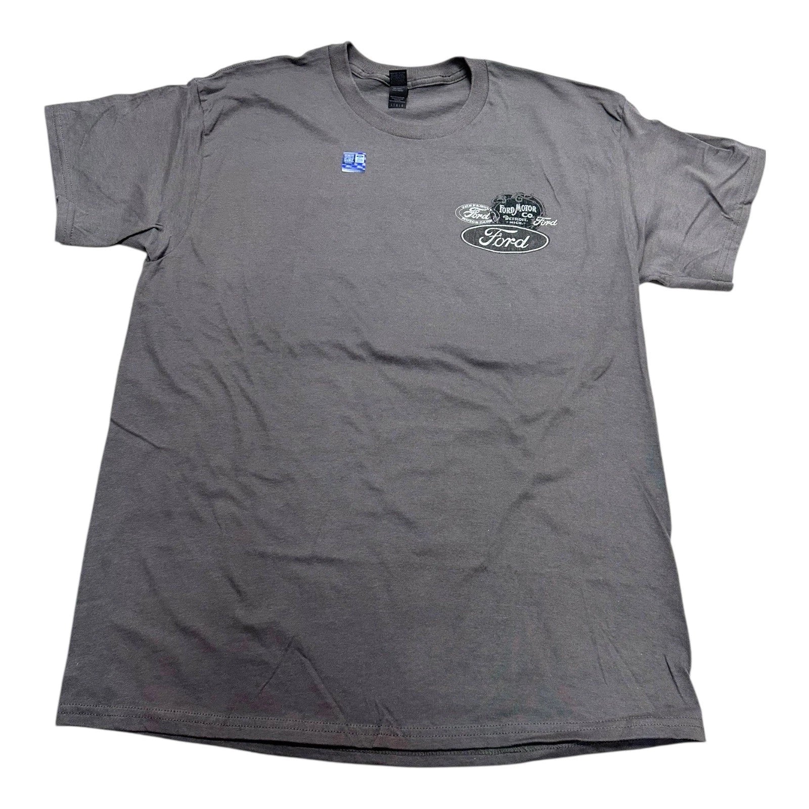 Licensed Ford All Over Logos Charcoal Gray T-Shirt for Ford F-150 (2015–2020)