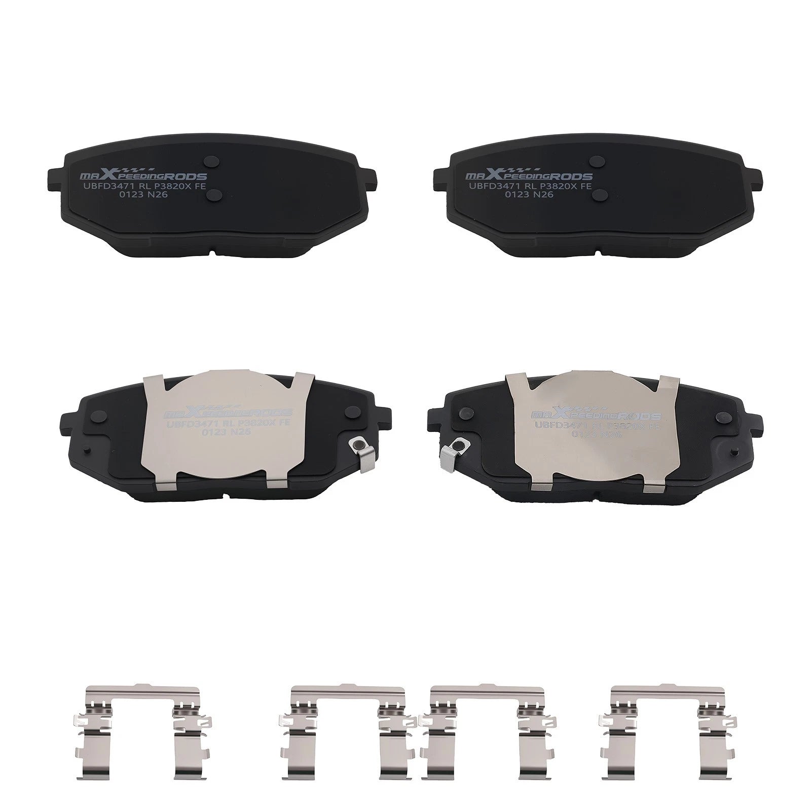 4pcs Front Brake Pads Set for Kia EV6, Hyundai Tucson, Ioniq 5 (2022–2023) D2398
