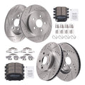 Set of 2 Front Rear Brake Rotors & Pads Kit for Toyota Prius (2012)