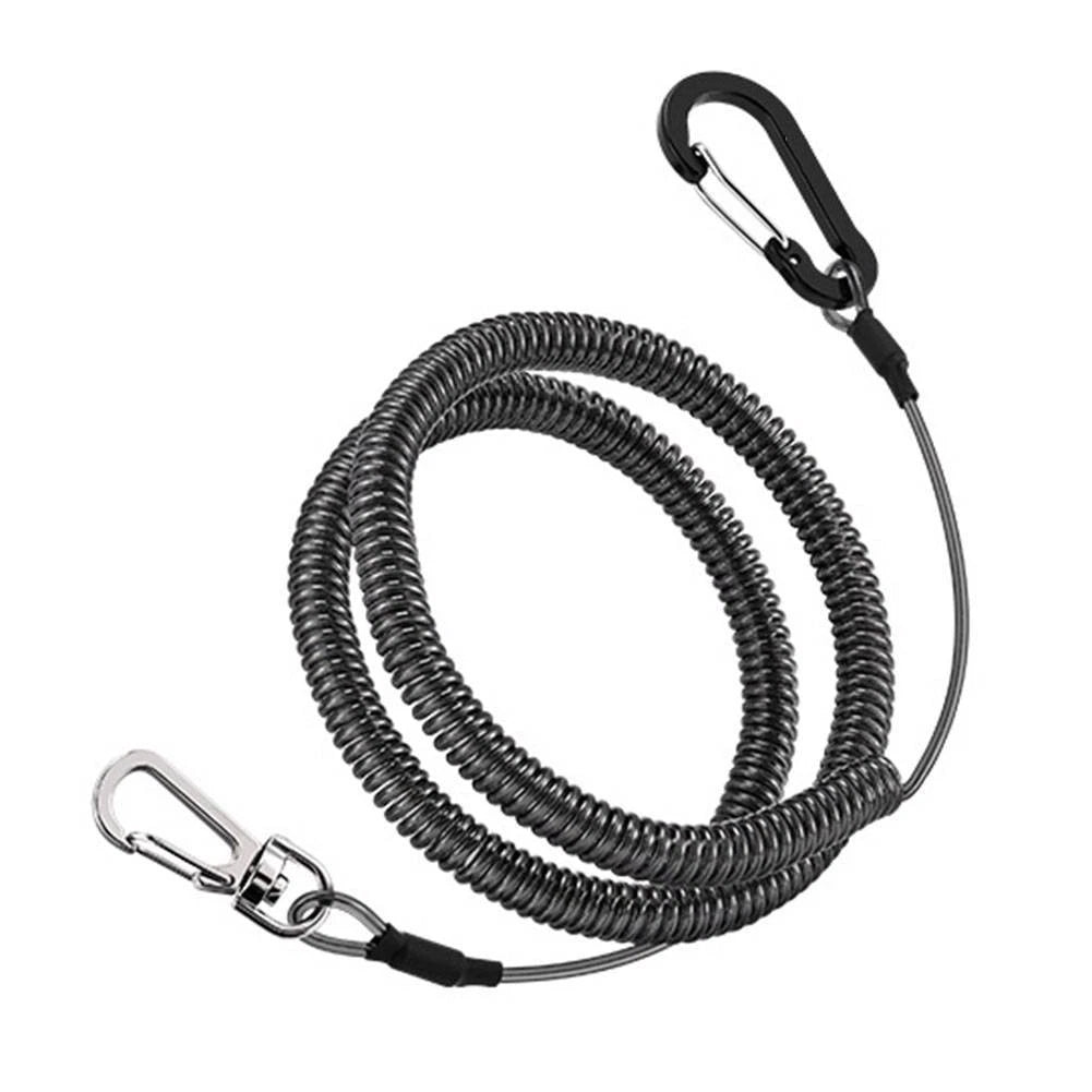 Telescopic Fishing Lanyard 1.5m Coiled Safety Lanyard for Universal Use