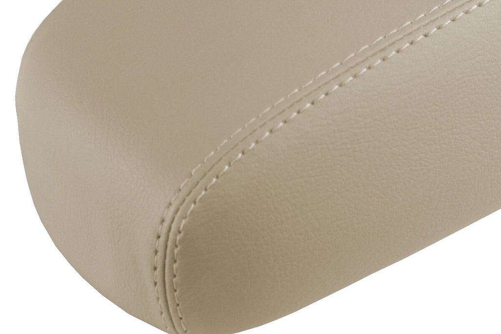 Leather Console Lid Pull Over Cover for Kia Optima (2004–2008) Beige
