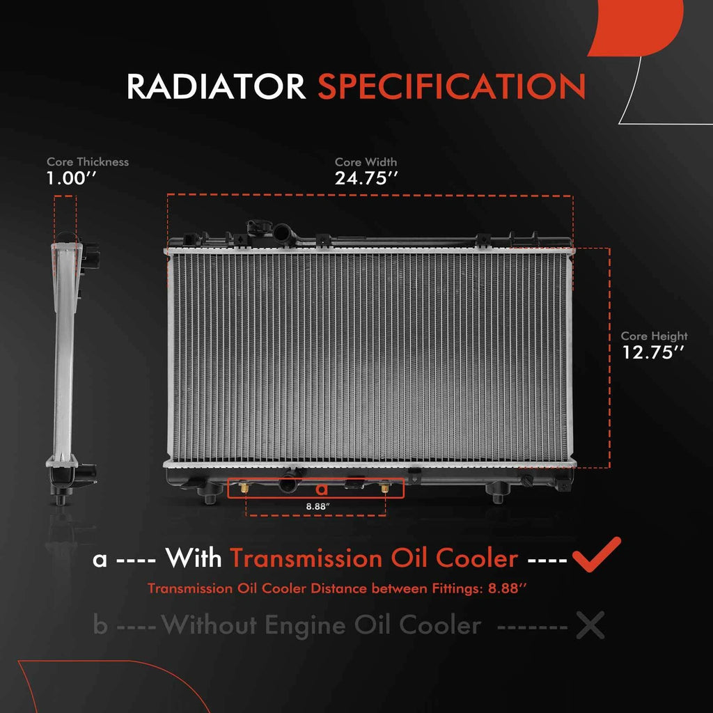 Radiator with Oil Cooler for Toyota Paseo Tercel (1995â1999)