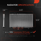 Radiator with Oil Cooler for Toyota Paseo Tercel (1995â1999)