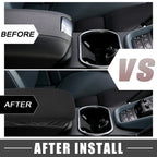 Center Console Armrest Cover for Toyota Highlander (2008–2013) Black