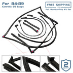 Set of 2 Front Windshield Weatherstrip Seals for Corvette C4 (1990–1996)