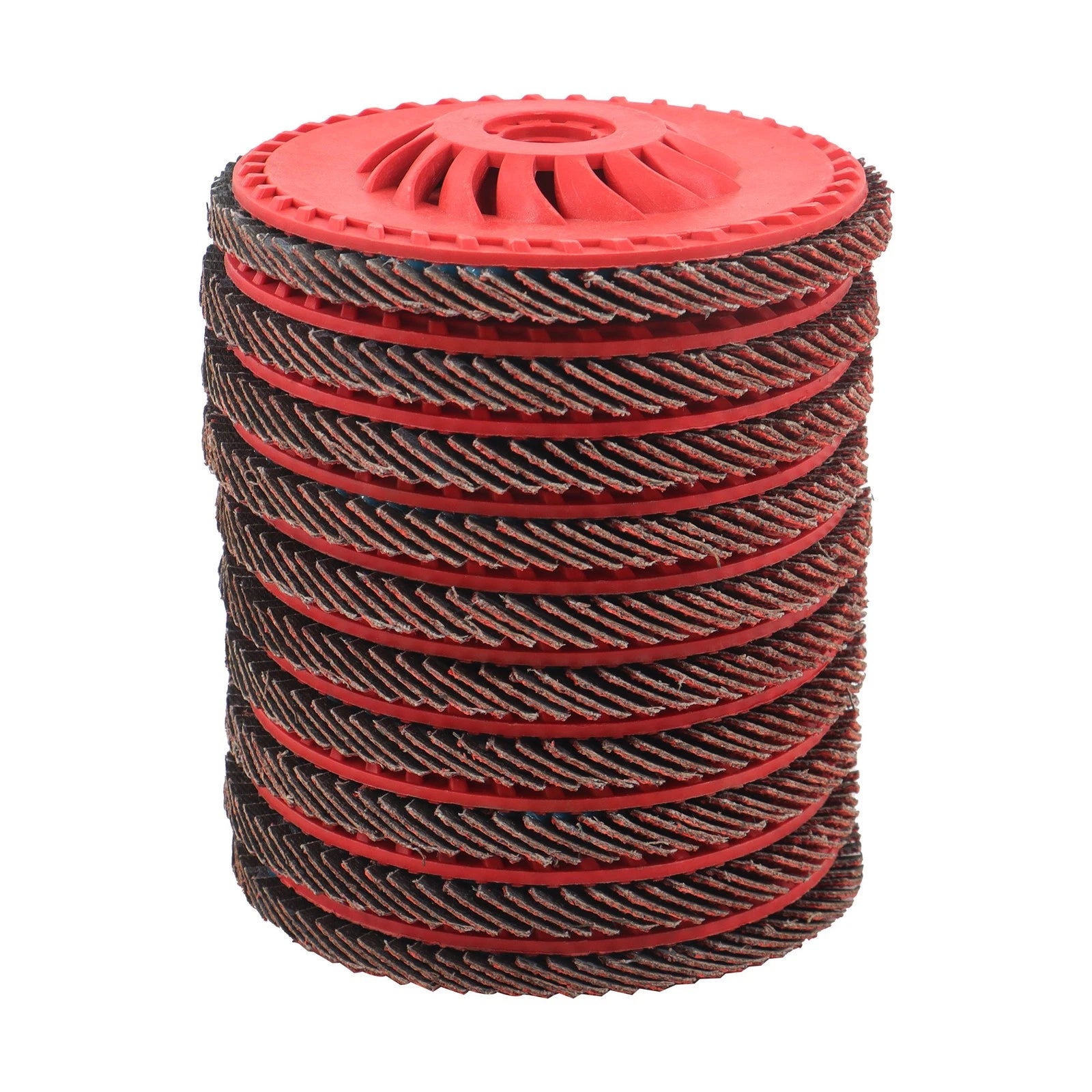 Set of 10 Flap Sanding Discs for Grinding Wheel (40 Grit, Type 29)