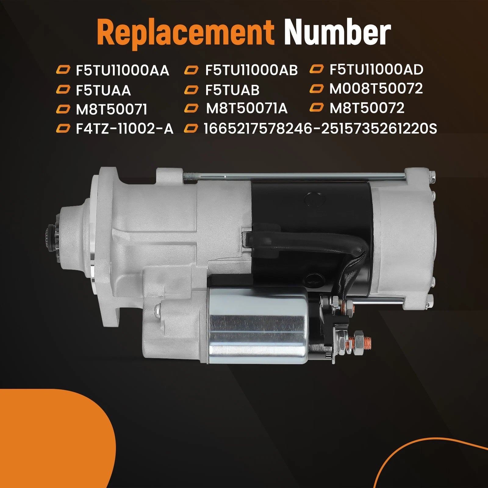 Starter Motor for Ford F-250 E-350 E-450 Super Duty (1994–2001) V8 7.3L