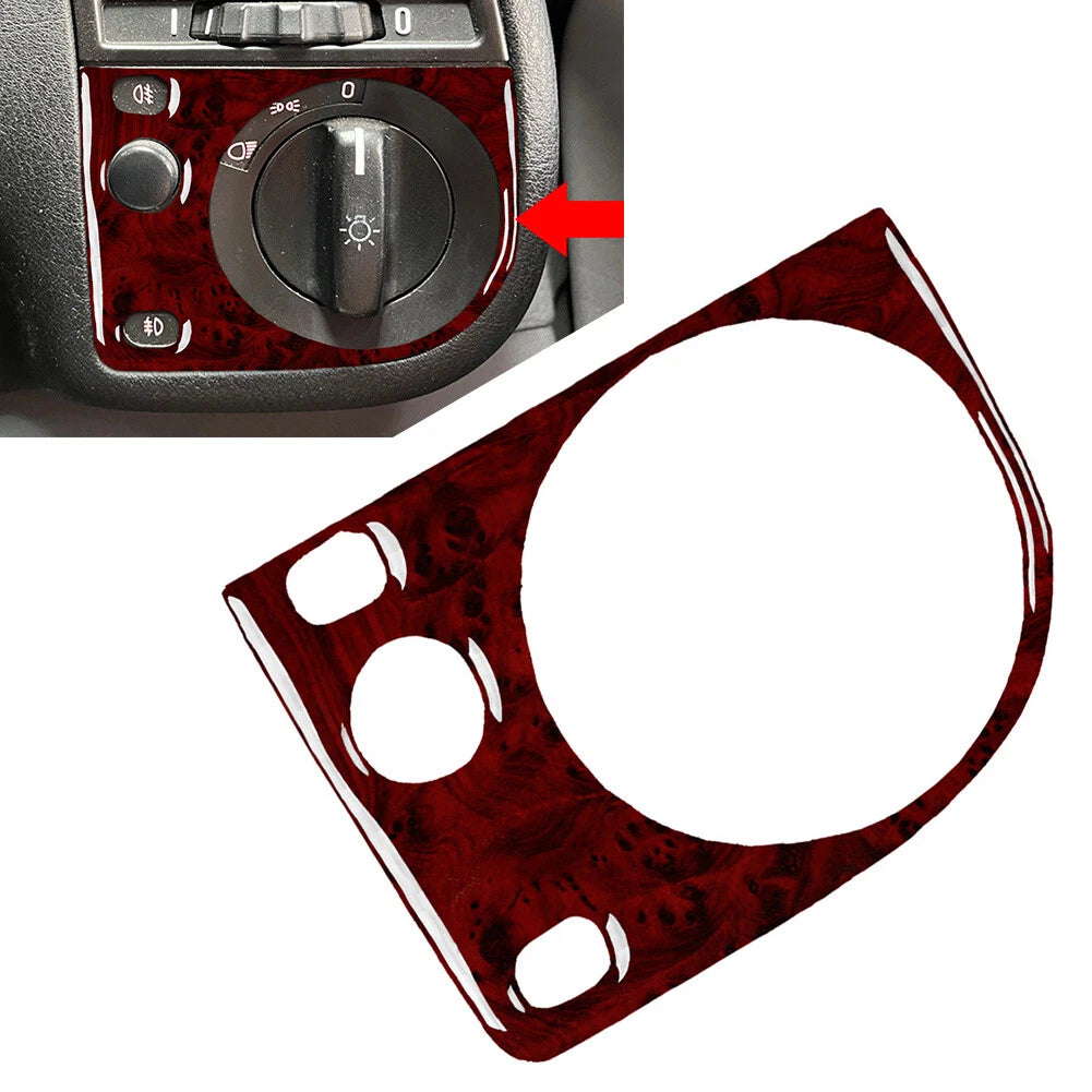Headlight Switch Knob Cover Trim for BMW 3 Series E36 (1991–1999) Wood Red