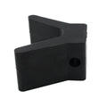 Set of 4 Black Molded Rubber V Bow Stops for Boat Trailer (Universal)