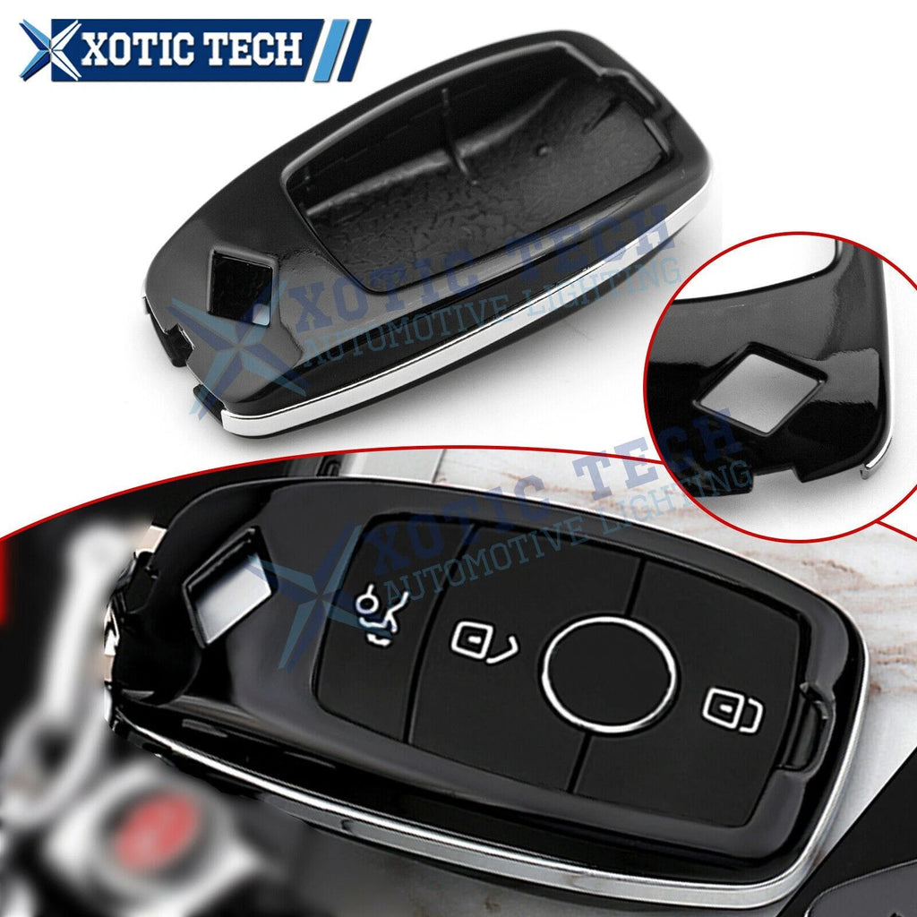 Black ABS Remote Key Fob Protector for Mercedes-Benz E S GLC GLA (2000–2024)