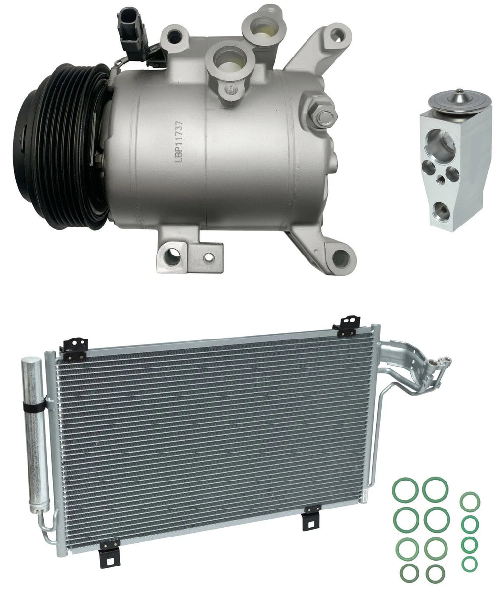 AC Compressor Kit With Condenser for Mazda 6 2.5L (2015–2015)