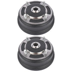 Pair Front Brake Drums for Kawasaki Mule 3000 3010 3020 4000 4010