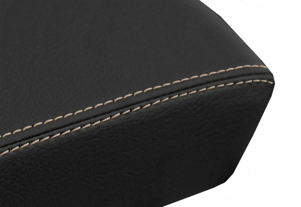 Leather Console Lid Armrest Cover for Buick LaCrosse (2010–2013) Beige Stitch