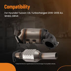 2X Catalytic Converters for Hyundai Tucson 1.6L Turbo (2016–2018) 28530-2BAJ0
