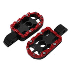 Passenger Foot Pegs for Harley Softail Fat Bob (2018–2025) Black Red