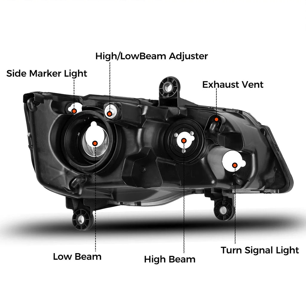 Left Driver Side Headlight for Dodge Grand Caravan, Town & Country (2011-2020)