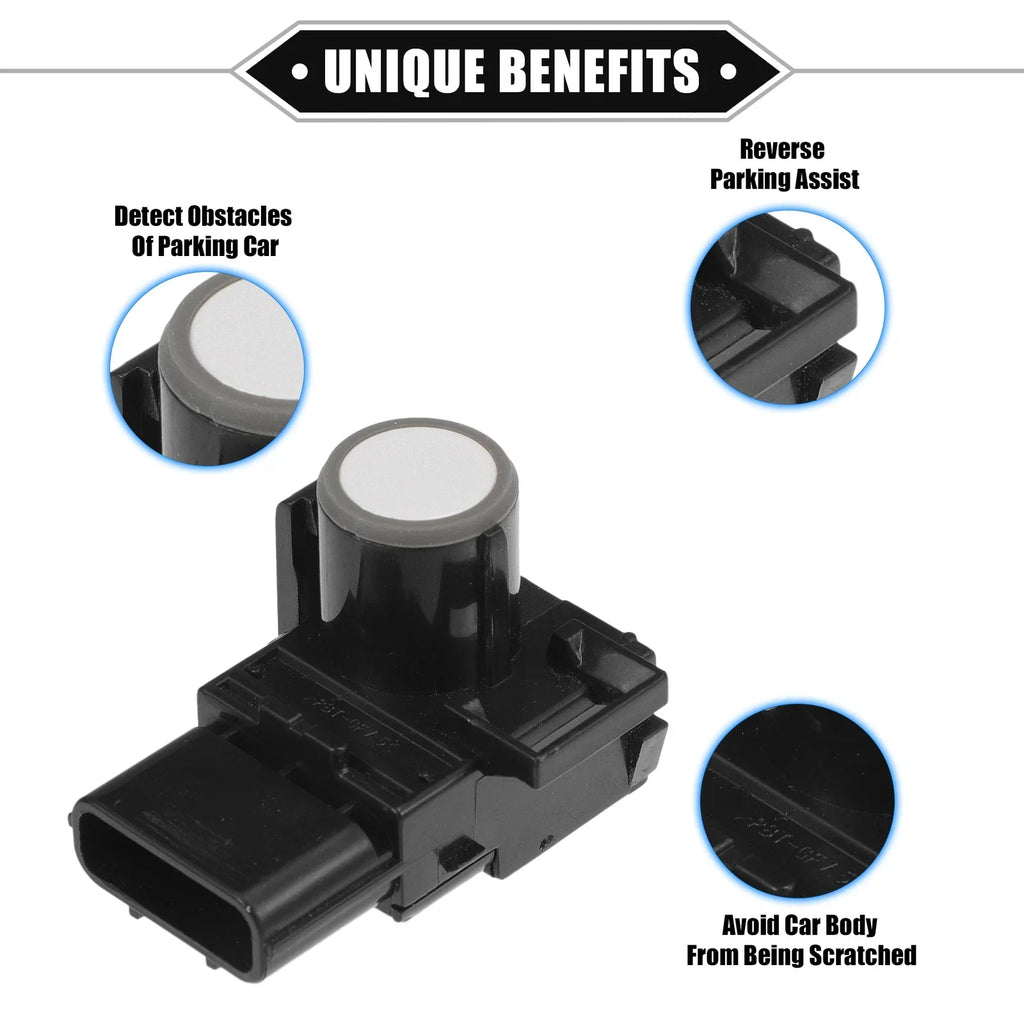 Parking Assist Sensor for Toyota - Durable ABS Plastic Black Rear