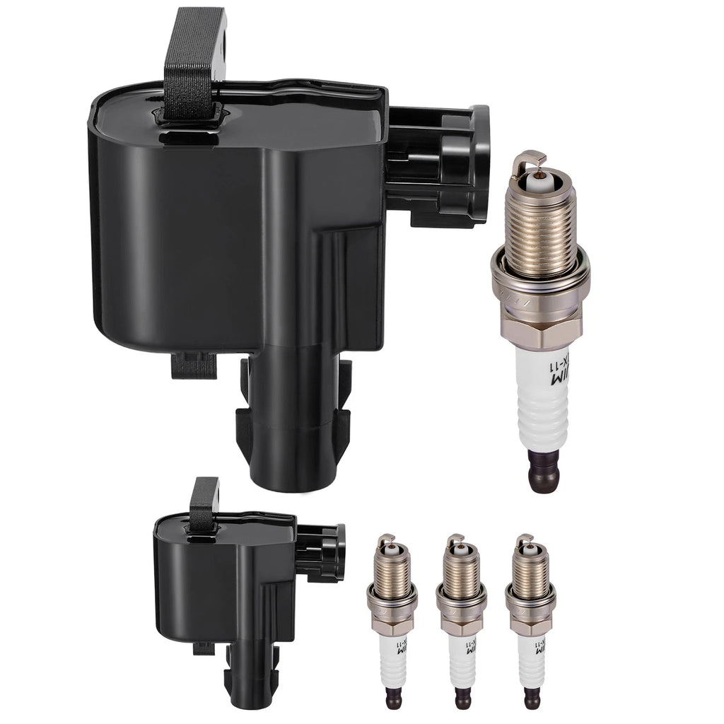 2PC Ignition Coil & Iridium Spark Plug Kit for Chevrolet Prizm (1998–1999)