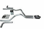 2.5" Dual Exhaust Kit for Dodge Ram 1500 (2019–2025) - 1 Chamber Slash Tips