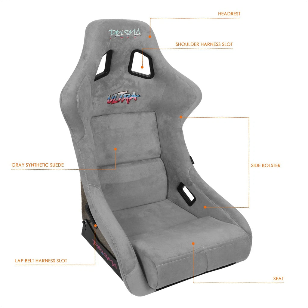 NRG Innovations FRP-302GY-ULTRA Racing Seat for Universal Fit (2010–2023)