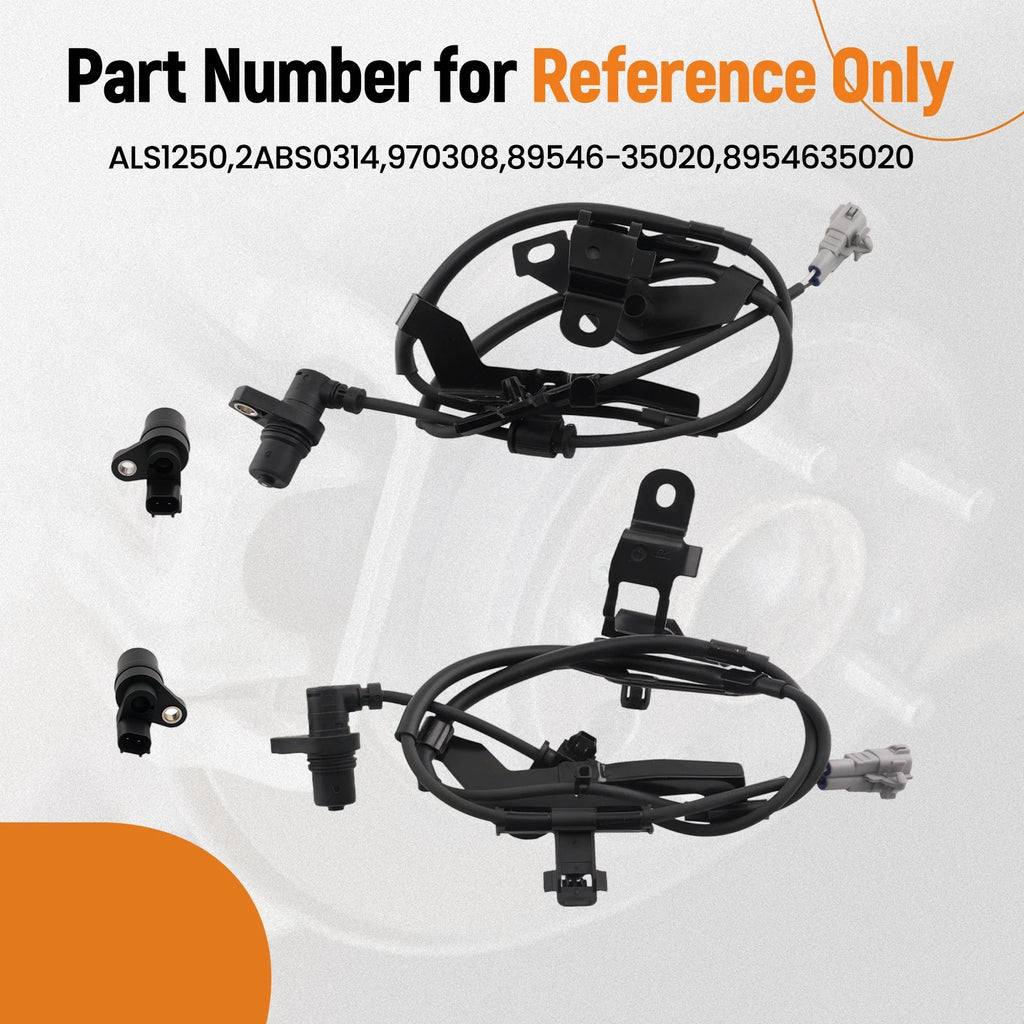4X ABS Speed Sensor for Toyota Tacoma (1998–2004) AWD/RWD L4 2.7L 89542-35050