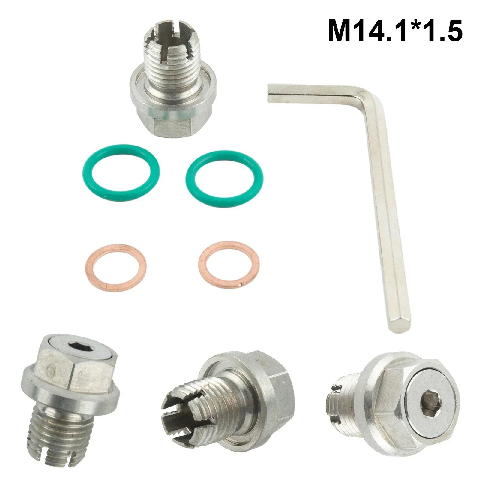 M14.1-1.5x15mm Piggyback Drain Plug Self-Tapping Oil Pan Thread Repair