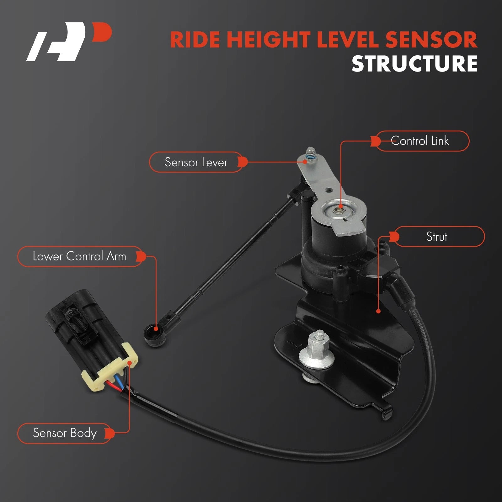 Ride Height Level Sensor for Buick LeSabre, Cadillac, Olds, Pontiac