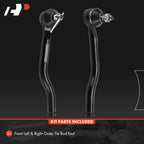 2x Front Outer Tie Rod Ends for Honda Accord (2018-2023)
