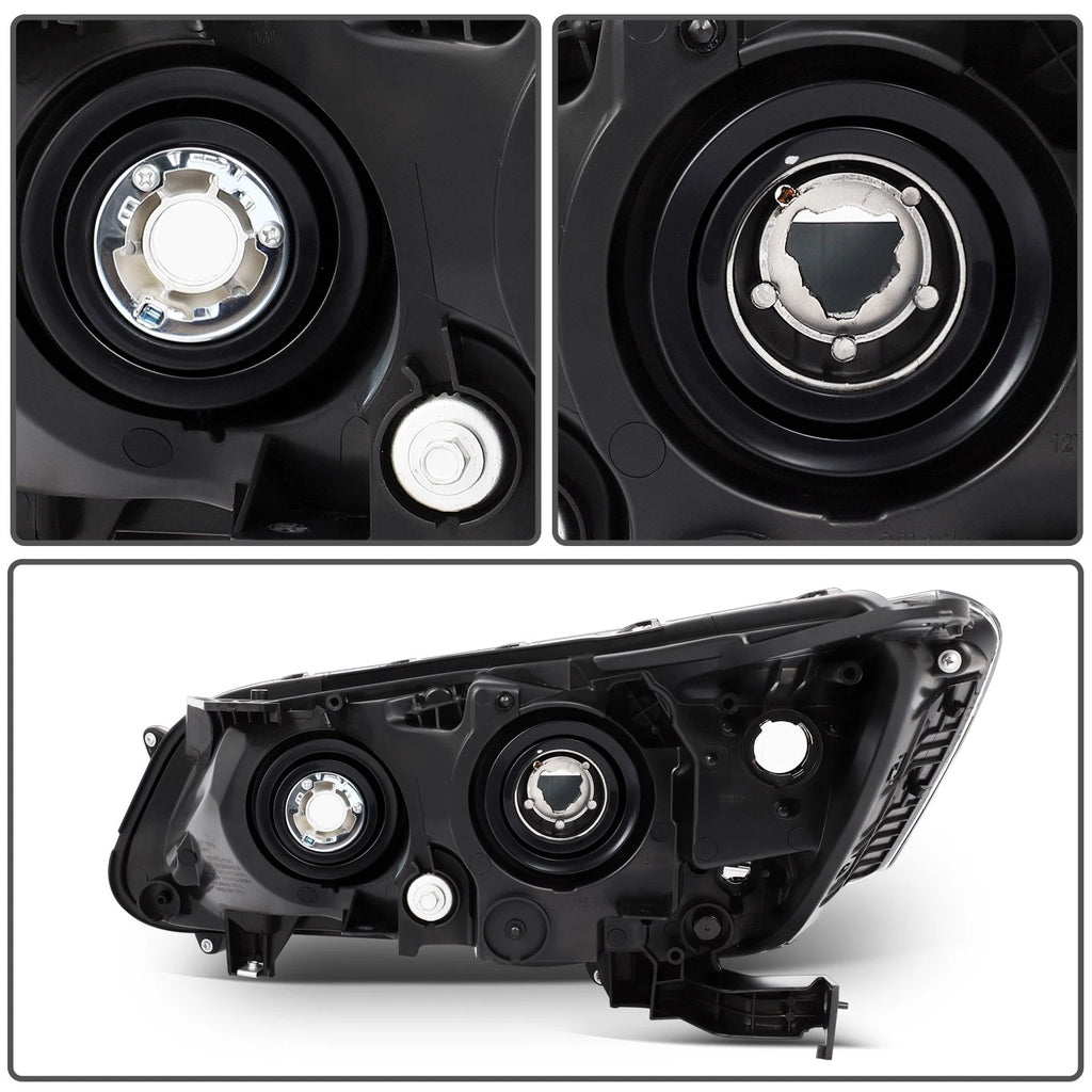 2Pcs Projector Headlights for Honda Accord Sedan (2013–2015)