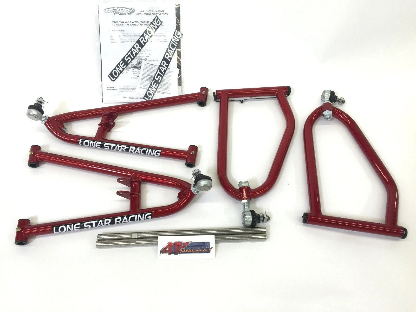Set of 2 Extended A-Arms +2" for Yamaha YFZ450 (2006–2013) - Red