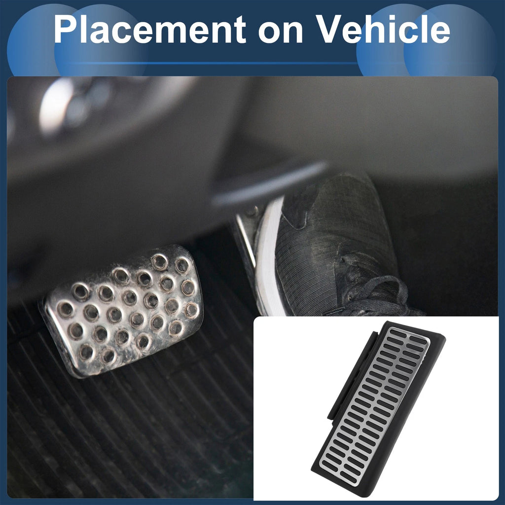 1 Pc Footrest Pedal Cover for Audi Q3 (2011–2019) Silver Tone