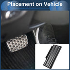 1 Pc Footrest Pedal Cover for Audi Q3 (2011–2019) Silver Tone