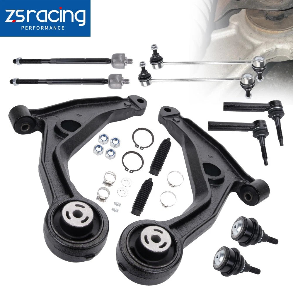 12Pcs Front Control Arm w/Ball Joint & Sway Bar Kit for Dodge Journey (2009–2020)