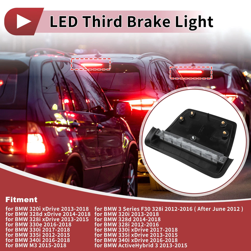 Red LED Third Brake Light for BMW 3 Series F30 (2012–2019) 7259855
