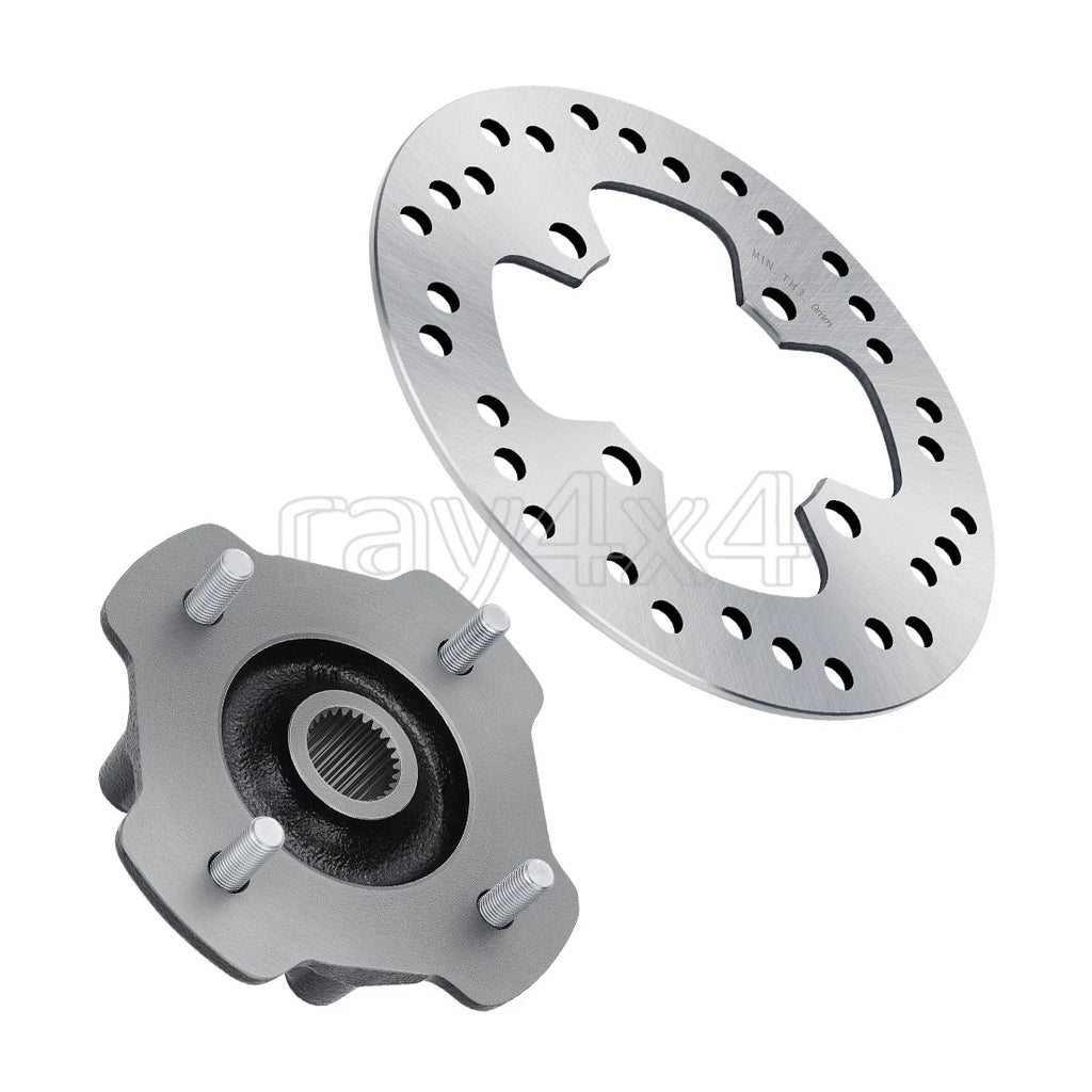 Front Left/Right Wheel Hub & Brake Disc Rotor for Honda TRX420TE/TM (2007–2014)