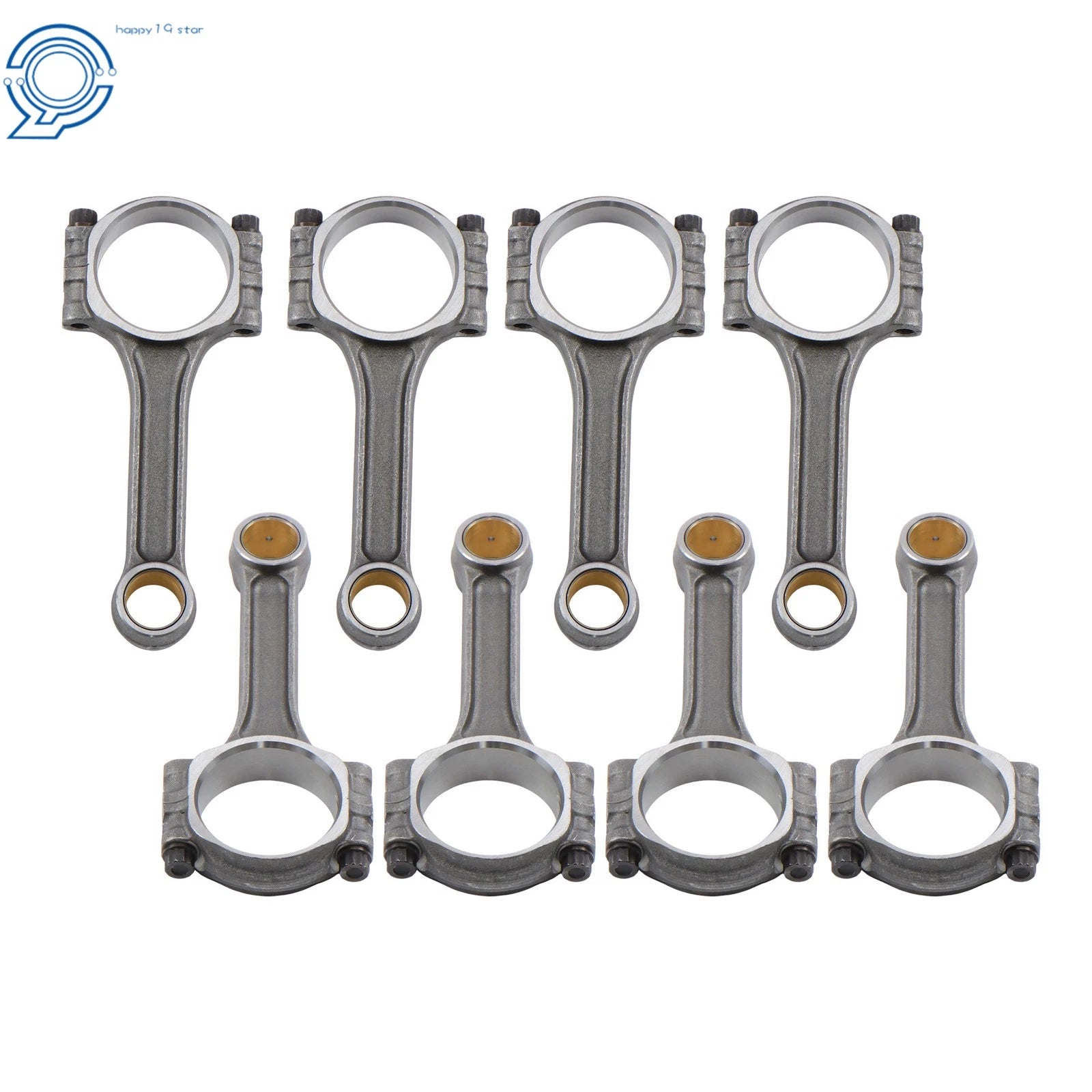 I-Beam Connecting Rods for Chevy SBC 350 (5.700" Length, 2.100" Pin)