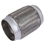 3.5" x 6" OAL Chrome Stainless Steel Flex Pipe Coupling for Universal