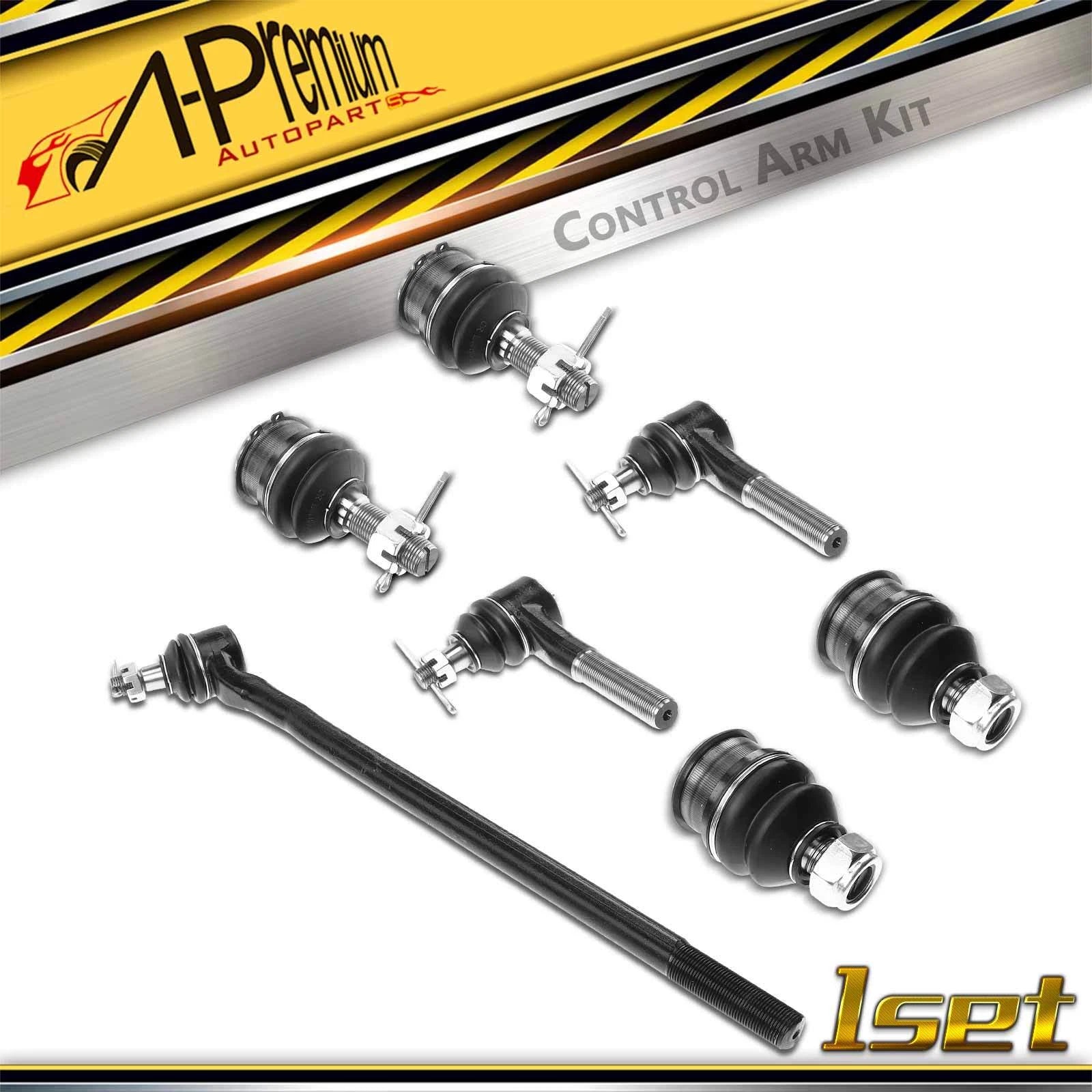 Set of 7 Front Ball Joint Tie Rod Ends for Ford F-150 F-250 F-350 (1980–1986)