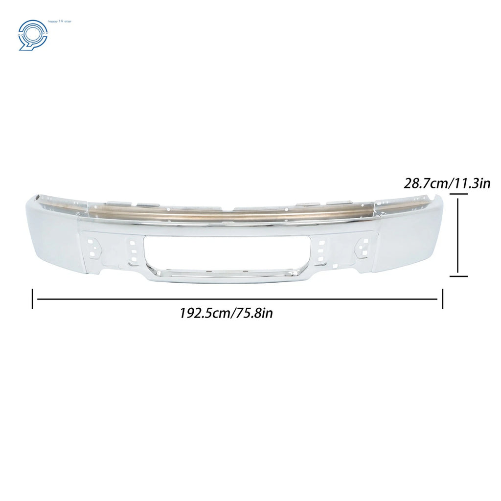 Chrome Steel Front Bumper Face Bar for Ford F-150 (2009–2015)