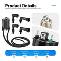 Ignition Coil & Spark Plug for Kawasaki VN1500 Vulcan 1500 Drifter (1999–2005)