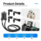 Ignition Coil & Spark Plug for Kawasaki VN1500 Vulcan 1500 Drifter (1999–2005)