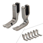 Set of 2 Right & Left Piping Zipper Feet for High Shank Sewing Machines