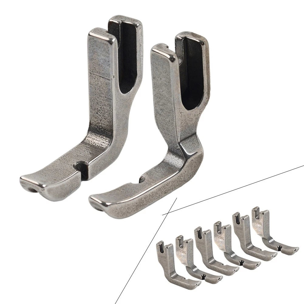 Set of 2 Right & Left Piping Zipper Feet for High Shank Sewing Machines
