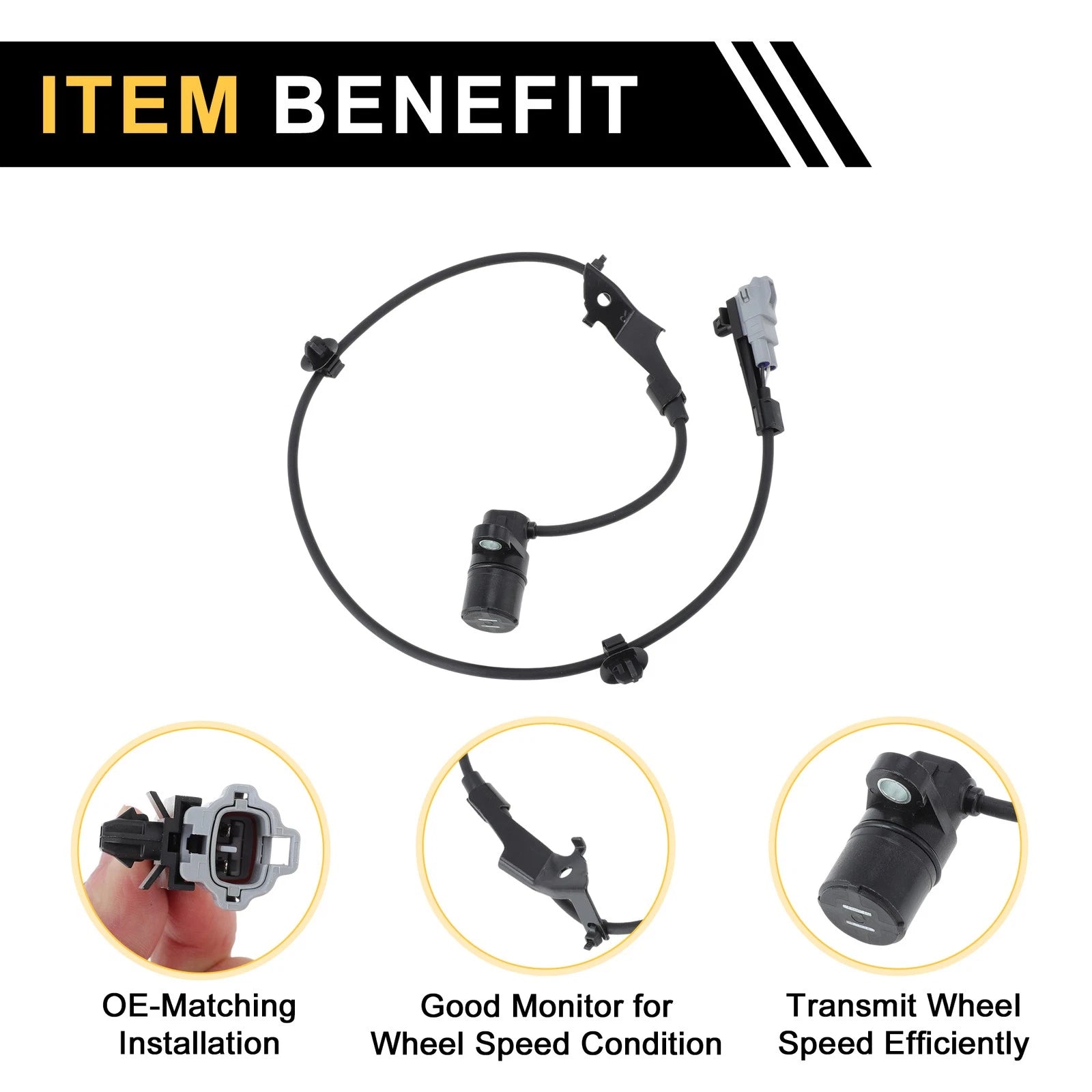 ABS Wheel Speed Sensor No. 895450K060 for Toyota Hilux (2005–2023)