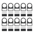 Pushbutton Switches Label Frame for