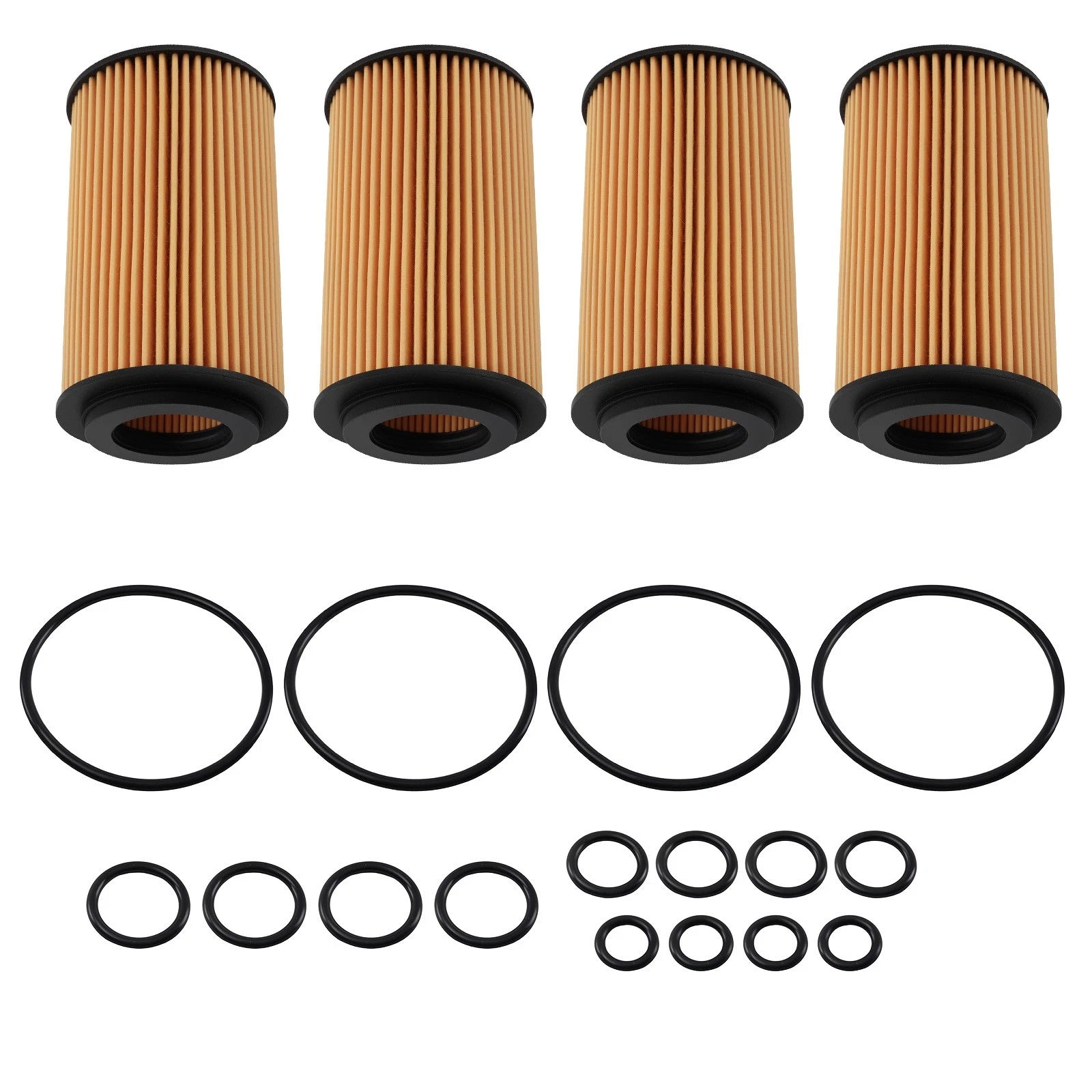 Set of 4 Engine Oil Filters for Mercedes-Benz Viano Vito (2007–2018)