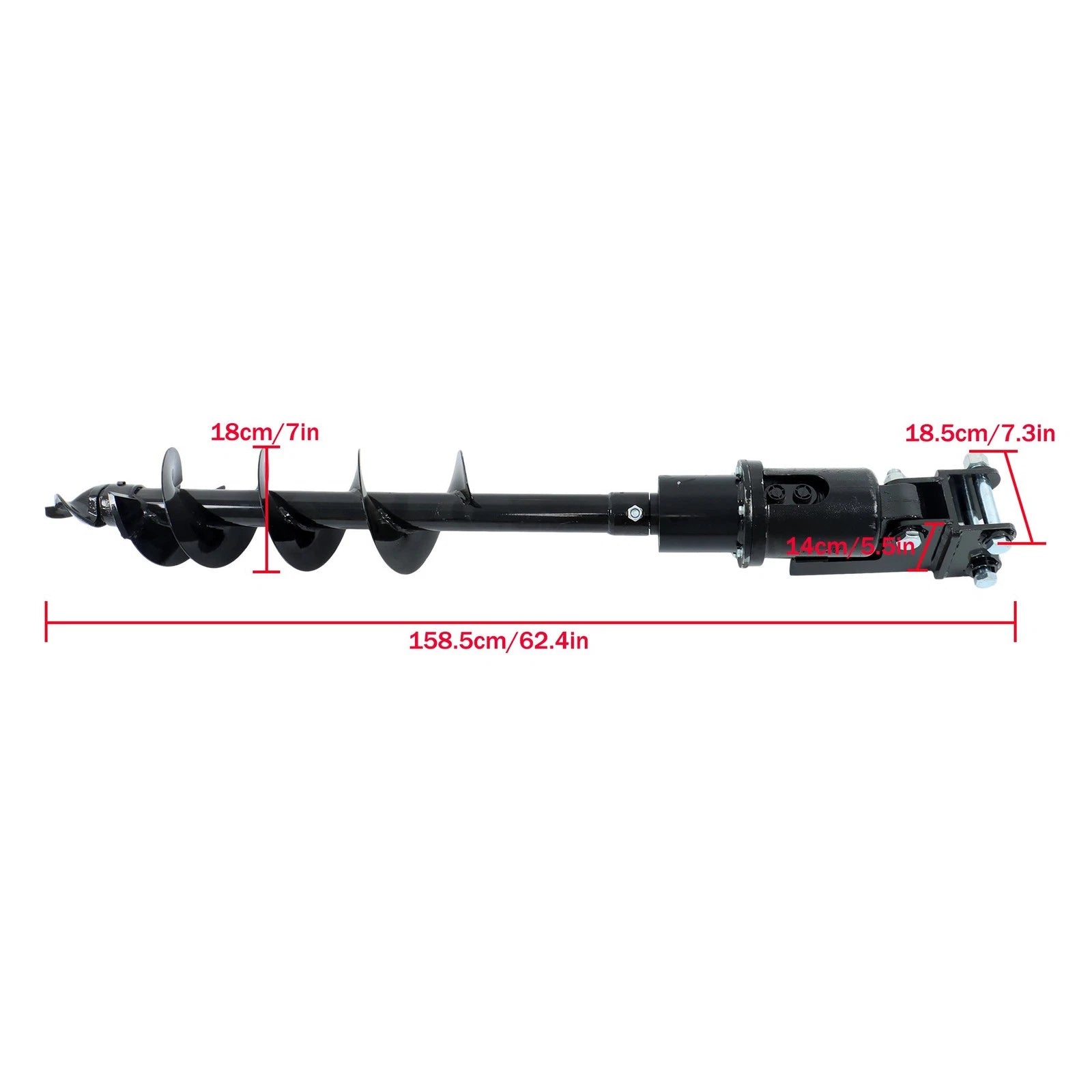 Auger Drill Pins for 1Ton-1.5Ton Mini Excavator (200mm Diameter)