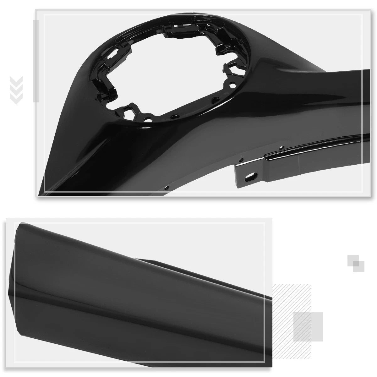 Front Upper Grille Insert for Toyota RAV4 (2016–2018) w/Badge Slot