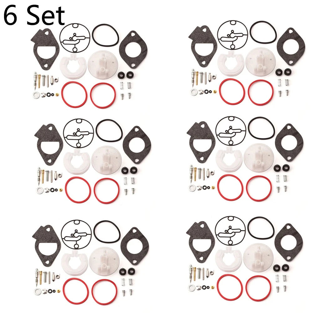 Set of 6 Carburetor Overhaul Repair Kits for Briggs & Stratton 796184